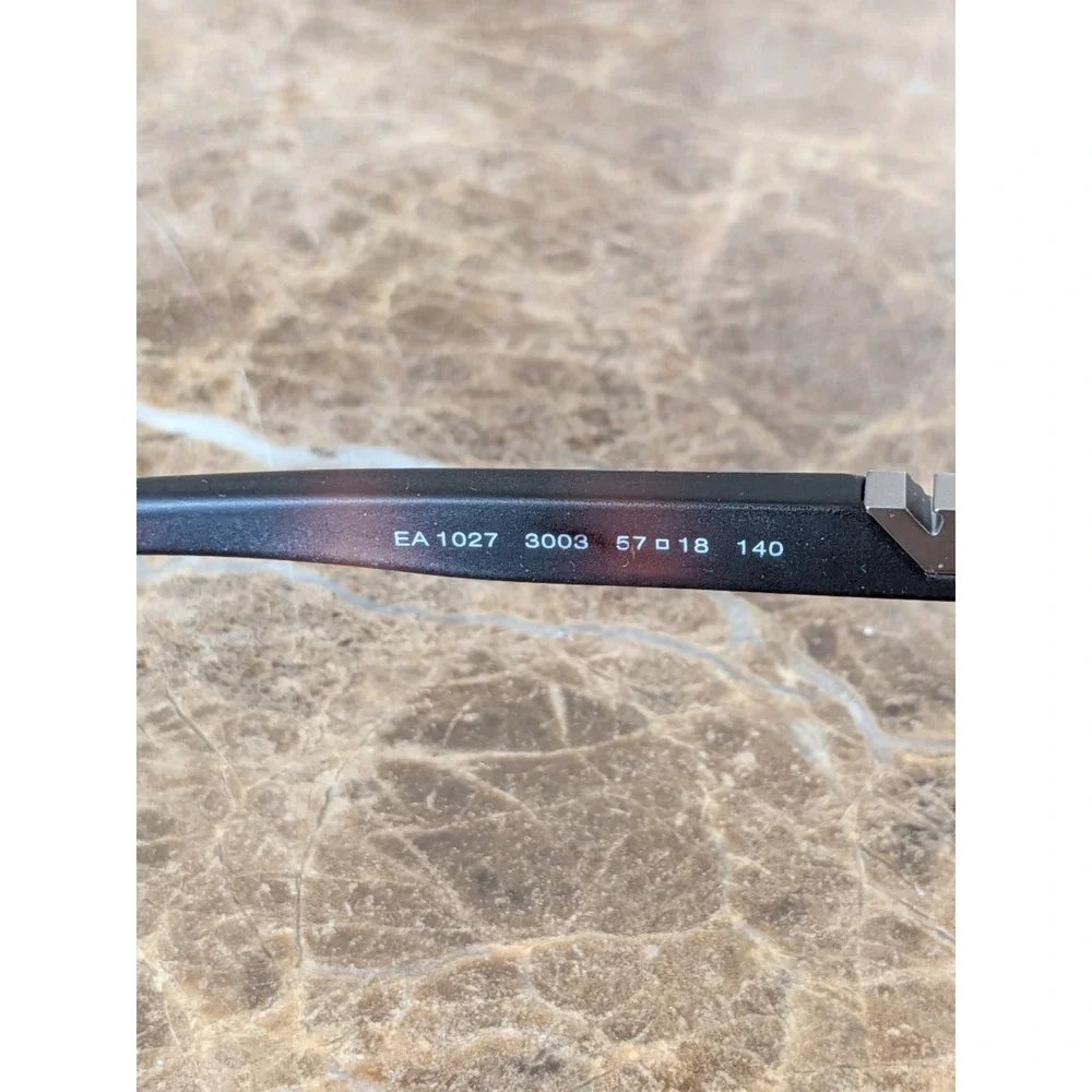 Emporio Armani EA1027 3003 Eyeglasses Full Rim Rectangular Frames 57-18-140